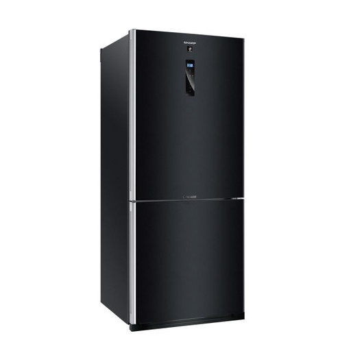 [2002371] ثلاجة شارب 448 لتر انفرتر ديجيتال فريزر سفلي اسود SJ-PV60K-BK