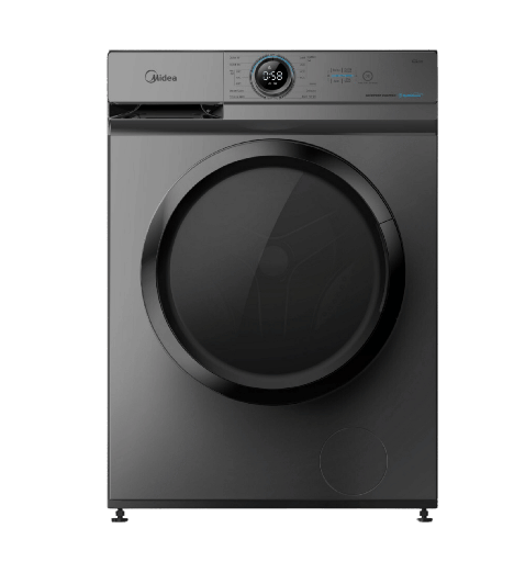 [92038110Z03538] غساله ميديا اتوماتيك 8ك 1400 لفه انفرتر سلفر بالبخار /ميديا MF100W80B/TT