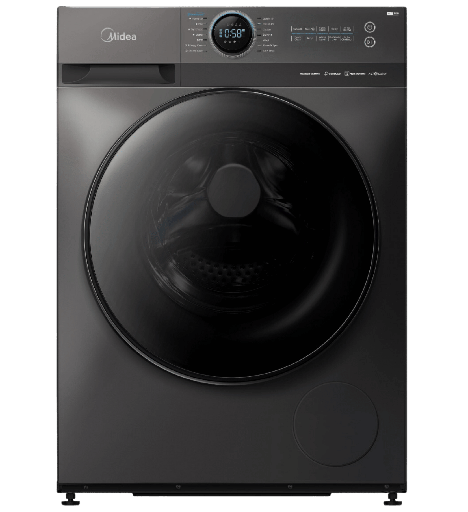 [92038110Z03537] غساله ميديا اتوماتيك 9ك 1400 لفه انفرتر سلفر بالبخار /ميديا MF200W90B/TT