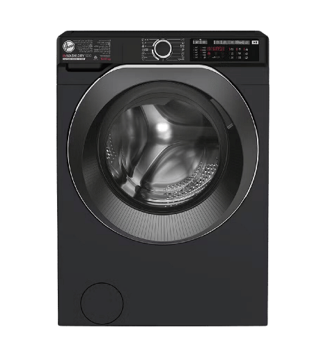 [2002464] غساله هوفر 14ك مجفف 9ك 1400 لفه اسود باب اسود WIFI انفرتر بالبخار HDP4149AMBCB-EGY