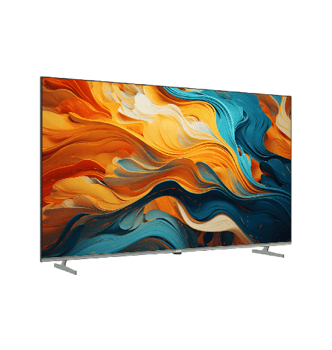 [2002745] شاشه هاير 55 كيوليد سمارت 4K بدون فريم رسيفر داخلي جوجل TV تحكم صوتي بالريموت H55S80EU