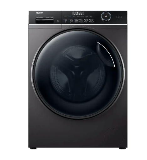 [2002871] غساله هاير تحميل امامي 9ك 1400 لفه بخار انفرتر سلفر غامق HW90-B14959S8TU1