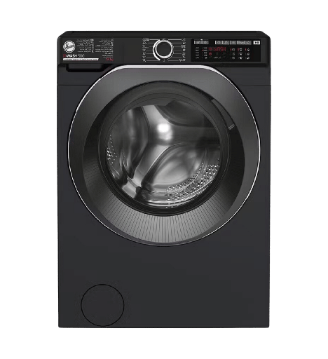 [2003017] غساله هوفر 14ك 1400 لفه اسود باب اسود انفرتر WIFI بخاصيه البخار  HW414AMBCB-EGY