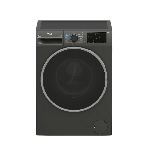 [7131941800] غساله بيكو 8ك 1400 لفه بالمجفف 5ك رمادي ديجيتال انفرتر بالبخار BWD08520MCI