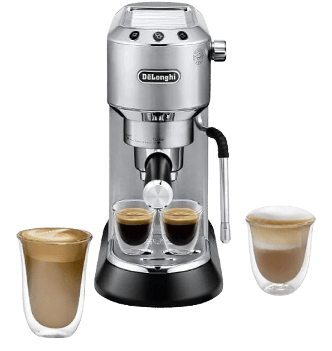 [2003398] مكنه قهوه اسبريسو ديلونجي ديديكا+ دورق ستانلس سلفر EC885.M