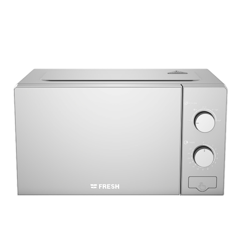 [500013853] ميكروويف فريش 20 لتر سولو ميكانيكل سلفر مرايا FMW-20MC-SM