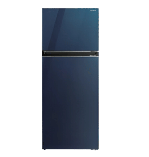 [92031020Z11201] ثلاجه توشيبا 450 لتر زجاج ازرق انفرتر /ميديا GR-RT624WE-PGN(73)