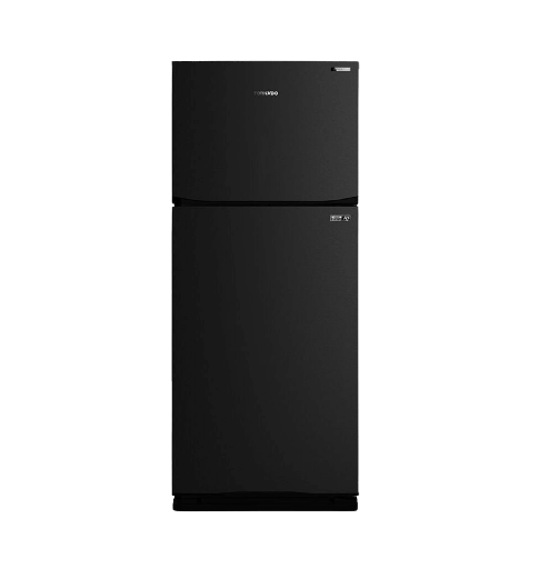 [2003790] ثلاجه تورنيدو 450 لتر 2 باب انفرتر بصانع مكعبات ثلج اسود RF-580TV-BK