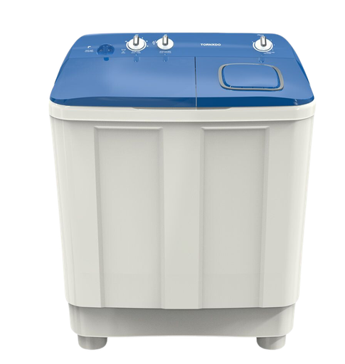 [2003908] غساله تورنيدو هاف 10ك حوضين الشكل الجديد غطاء ازرق TMH-HS10C(WB)