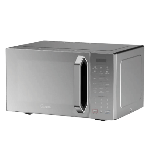 [92070020Z04401] ميكروويف ميديا 28 لتر ديجيتال سلفر باب زجاج مرايا بدون EM9P032MX-S