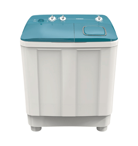 [2004004] غساله تورنيدو هاف 7ك حوضين الشكل الجديد غطاء توركواز TMH-HS07C(WA)