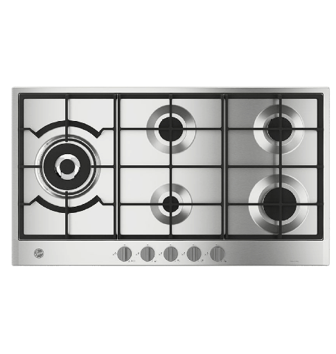 [2004029] مسطح هوفر بلت ان 90سم ايطالي غاز 5ش امان كامل حامل زهر شعله جانبيه HVG9WL4K3X EGY