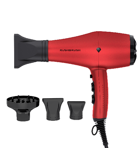 [850040759105] استشوار راش براش 3000 وات احمر D3 K-Red
