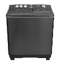 غساله تورنيدو هاف 10ك حوضين جسم معدني اسود TVH-HM10TS(BK)