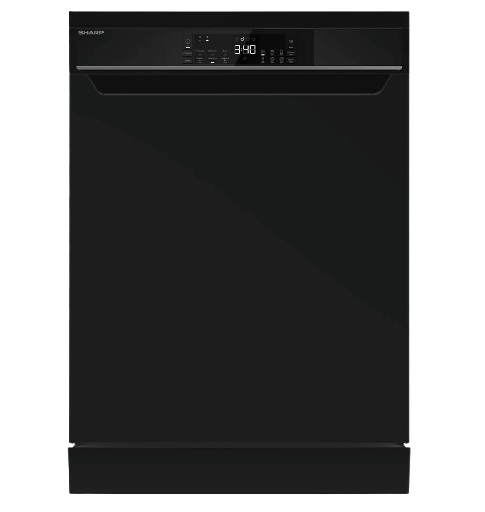 [2004113] غساله اطباق شارب 13 فرد 8 برنامج تركي ديجيتال اسود QW-V813-BK2