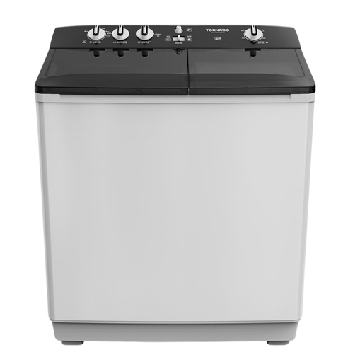 [2004132] غساله تورنيدو هاف 12ك حوضين جسم معدني بالطلمبه ابيض TVH-HM12TSP(WK)