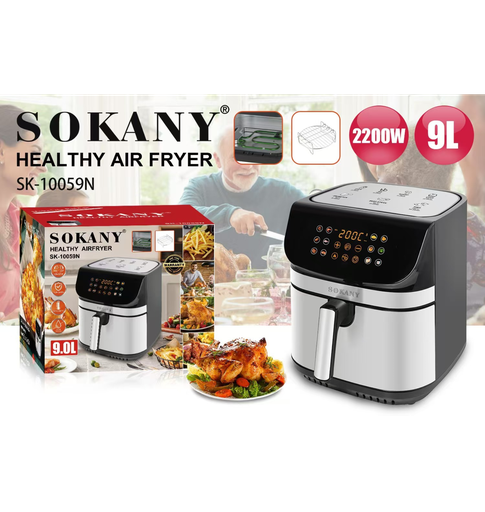 [2004140] قلايه سوكاني 9 لتر ديجيتال 2200 وات 2 سخان SK-10059N