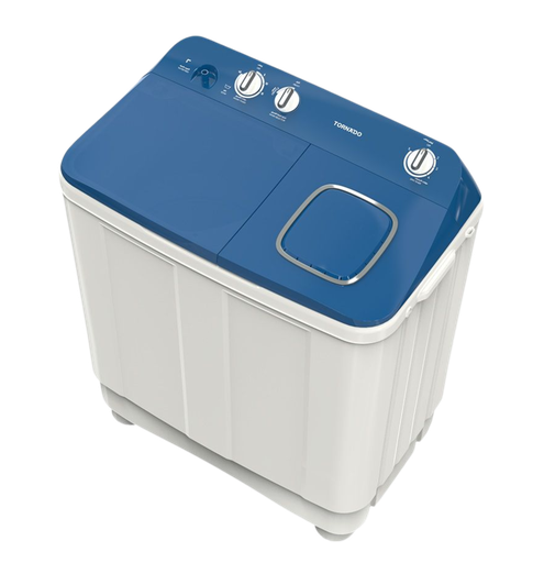 [2004147] غساله تورنيدو هاف 12ك حوضين الشكل الجديد غطاء ازرق TMH-HS12C(WB)