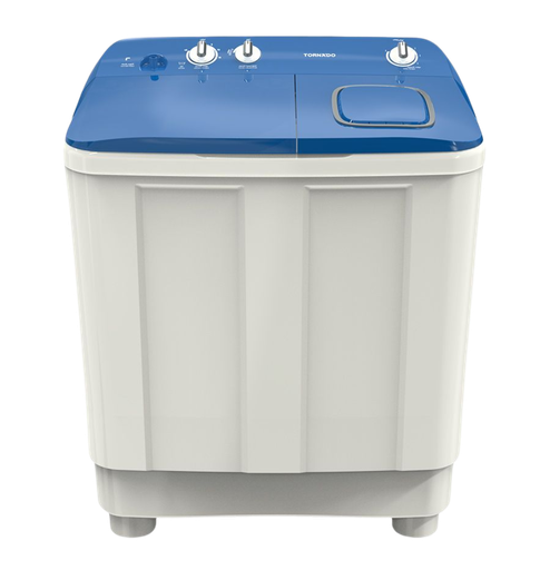 [2004171] غساله تورنيدو هاف 7ك حوضين الشكل الجديد غطاء ازرق TMH-HS07C(WB)