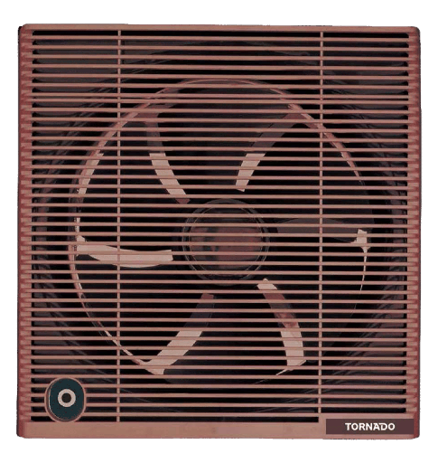 [2004208] شفاط تورنيدو 25 سم وسط معدن شبكه TVS-25M