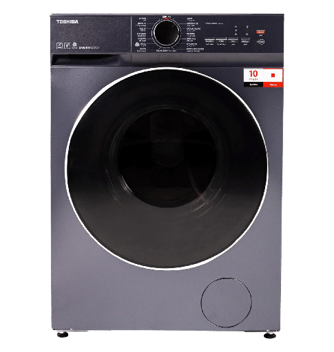 [92038110Z08199] غساله توشيبا اتوماتيك 8.5ك 1400 لفه انفرتر فضي غامق /ميديا TW-T21BU95UWEG(MG)