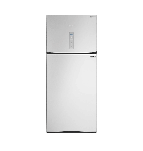 [2004278] ثلاجه تورنيدو 450 لتر 2 باب ديجيتال انفرتر بصانع مكعبات ثلج سلفر RF-580ATV-SL