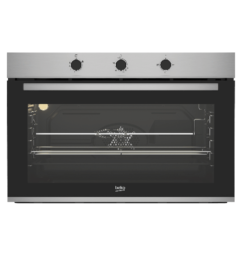 [9152131053] فرن بيكو 90 سم غاز اشعال ذاتي امان كامل 2 مروحه مصري BBWHT12106XS