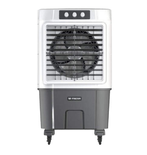 [500019877] مبرد هواء فريش 82 لتر مانوال سمارت سقف ثلج مربع ابيض / رصاصي