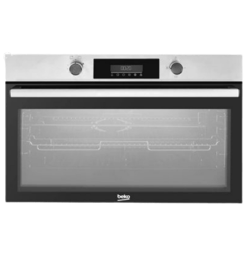 [9152131056] فرن بيكو 90 سم غاز اشعال ذاتي امان كامل 2 مروحه ستانلس ديجيتال BBWHT12300XS