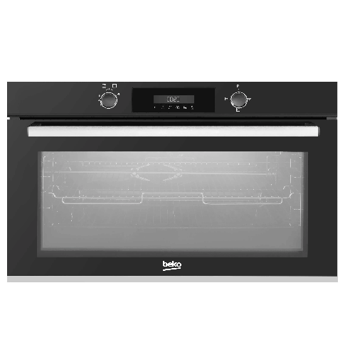 [9151111014] فرن بلت ان بيكو 90 سم غاز (اشعال ذاتى/ امان كامل/ مروحتين تبريد وطهي) اسود ديجتال BBWHT12300BS