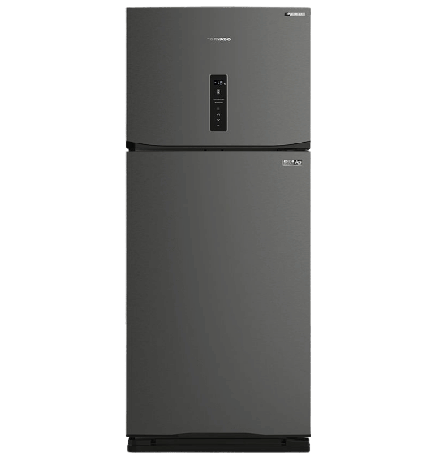 [2004486] ثلاجه تورنيدو 396 لتر 2 باب ستانلس ديجيتال انفرتر RF-480ATV-DST