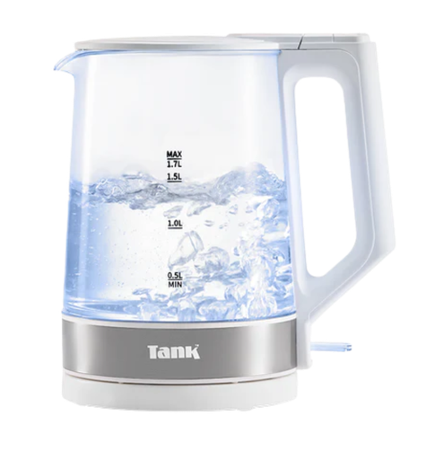 [31/001/0005] غلايه تانك زجاجيه كلاسيك الوان 1850 وات 1.7 لتر KG-2318