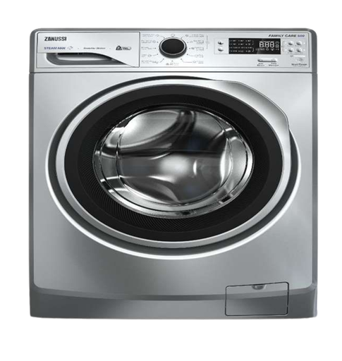 [914909450] غساله زانوسي ديجيتال 8ك 1200 لفه TC4 فضي موتور انفرتر باب اسود باطار فضي ZWF8241SS7
