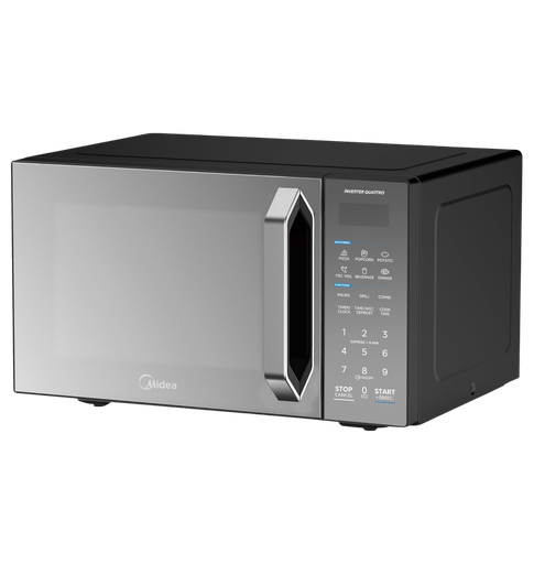 [92070020Z05108] ميكروويف ميديا 25 لتر ديجيتال اسود بدون شوايه باب زجاج مرايا EM9P022MX-B