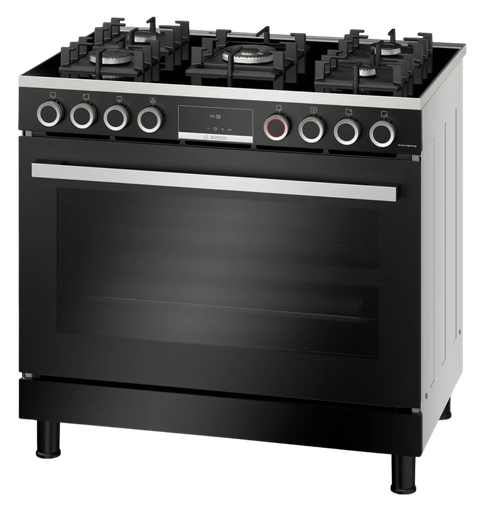 [2005061] بوتجاز بوش 90 اسود ديجيتال حملات زهر 5 شعلة امان كامل بالمروحه  HJY5G7V61S