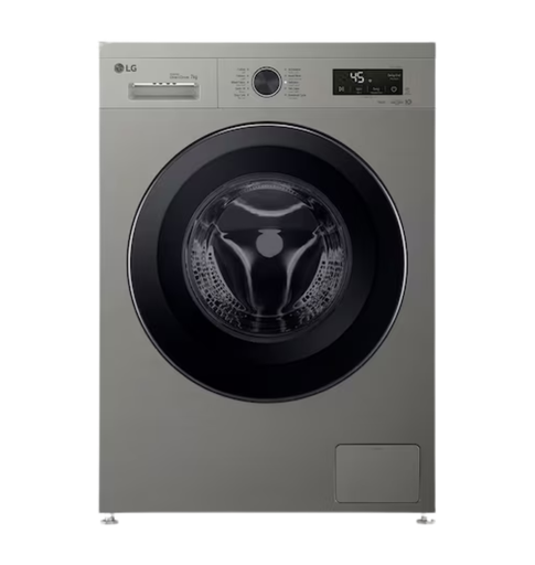 [2005210] غساله ال جي 7ك اتوماتيك 1400 لفه واي فاي سلفر F4Y2QYG6P