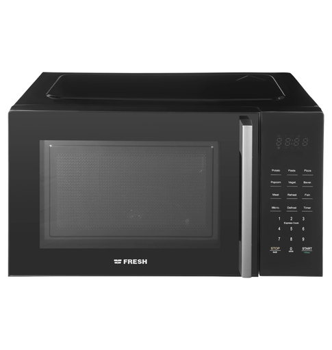 [500020527] ميكروويف فريش 25 لتر ديجيتال اسود بدون الجديد FMW-25KC-BW