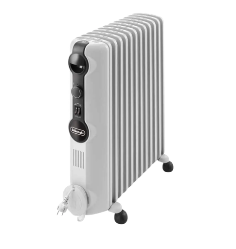 [2005354] دفايه ديلونجي 12 ريشه 2500 وات ابيض ضمان رايه TRRSE1225