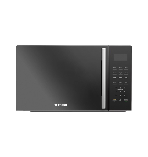 [500020528] ميكروويف فريش 25 لتر ديجيتال اسود بالشوايه الجديد FMW-25KCG-BW