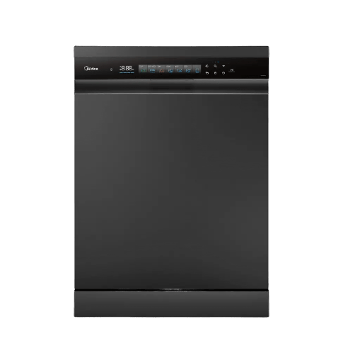 [92076010Z06901] غساله اطباق ميديا 15 فرد WIFI ديجتال اسود انفرتر فتح الباب تلقائي MDWEF1533GUR(BS)-WU-EG