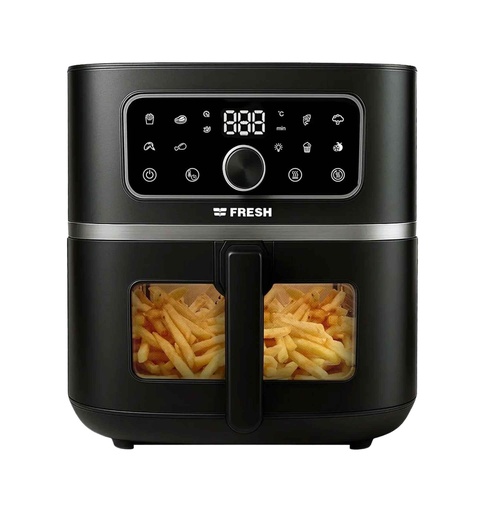 [500021235] قلايه فريش 1500 وات بدون زيت 5 لتر ديجيتال اسود FAF-D1500B