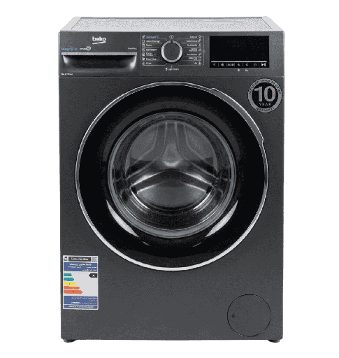 [457100010600] غساله بيكو 9ك 1400 لفه ديجيتال انفرتر رمادي غامق  WFST97XA