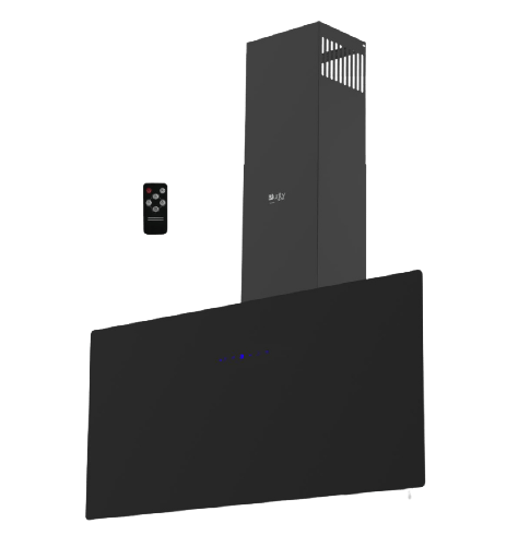 [2005899] شفاط بيورتي 90 سم زجاج اسود GL PRO PLUS 90 BL