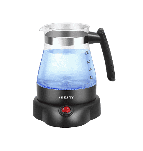 [2005927] غلايه قهوه سوكاني زجاج 600وات 800ملي SK - 09045