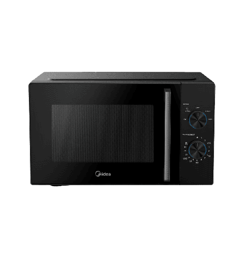 [92070020Z05861] ميكروويف ميديا 25 لتر مانوال اسود بدون شوايه باب زجاج مرايا MM8P022VV