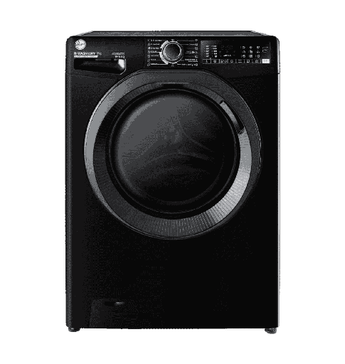 [2006024] غساله هوفر 9ك بالمجفف 5ك 1400لفه اسود باب اسود wifi بالبخار انفرتر H3DPS495TAMBBELA