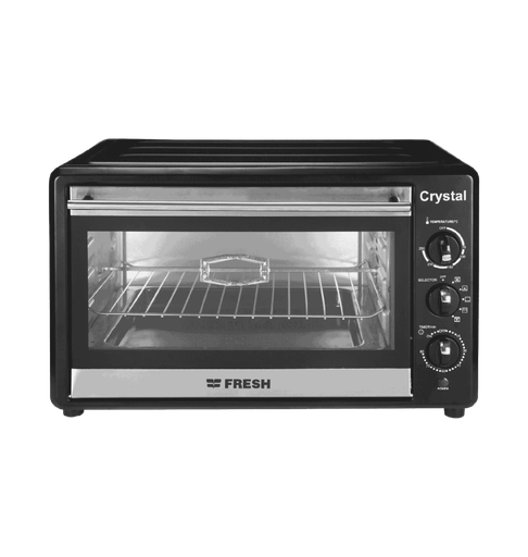 [500017151] فرن فريش 48 لتر كريستال شوايه فقط اسود FR-4803R