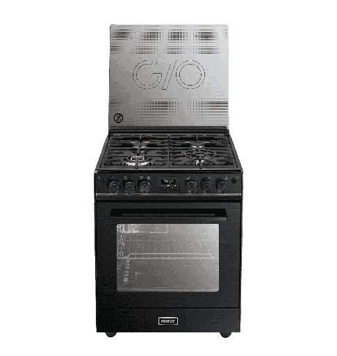 [1322217130] بوتجاز بريفكس 4شعله 70سم فرن غاز 2مفتاح اسود PCG70/6BBB