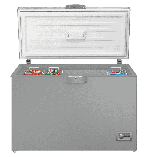 [457500000068] فريزر بيكو افقي 362 لتر فضي HSA40500SEGH