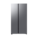 ثلاجه سامسونج سايد باي سايد 659 لتر سلفر Wi-Fi انفرتر RS70F65QAT/MR